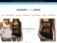Tablet Screenshot of modernvintagebride.com
